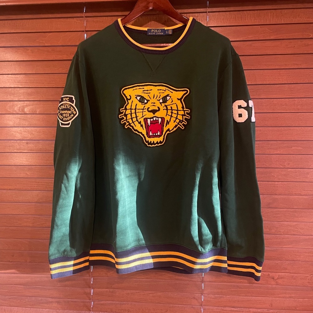 Ralph Lauren tiger face varsity sweatshirt
